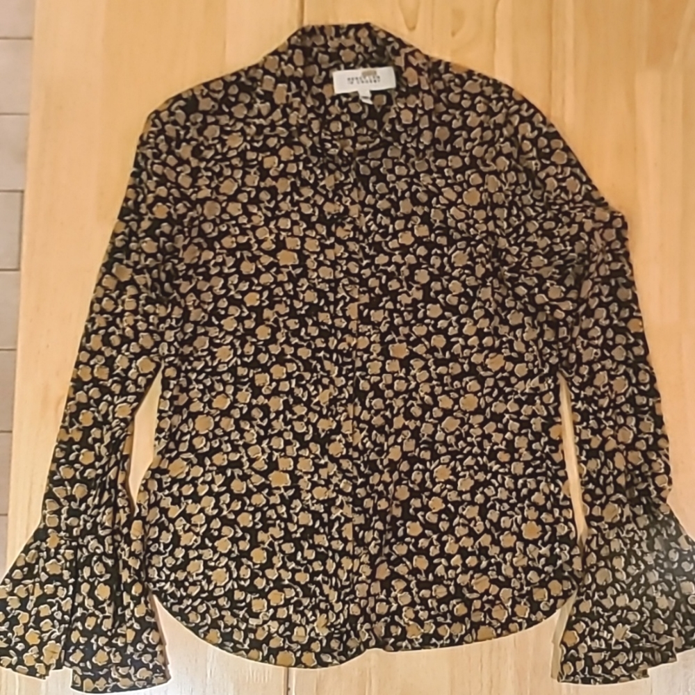 Derek Lam 10 Crosby 100% Silk button down blouse, size 4